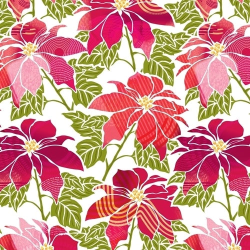 Poinsettia Glory Jumbo Roll Wrapping Paper