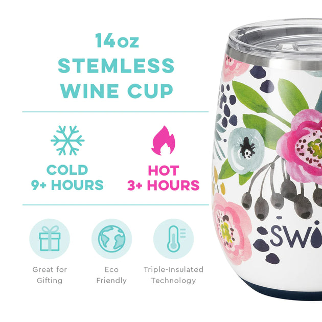 Swig 12 oz Stemless Wine Cup Royal Blue