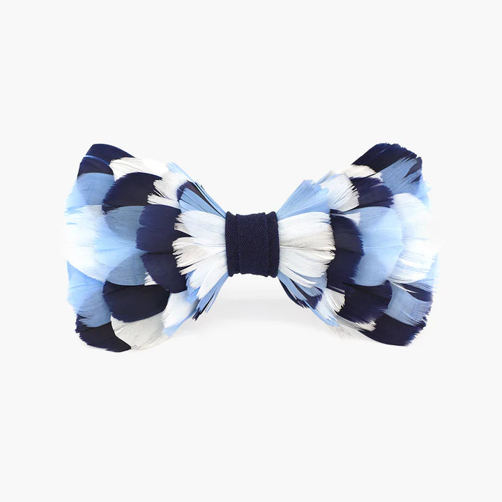 Brackish Bow tie outlet white goose feather