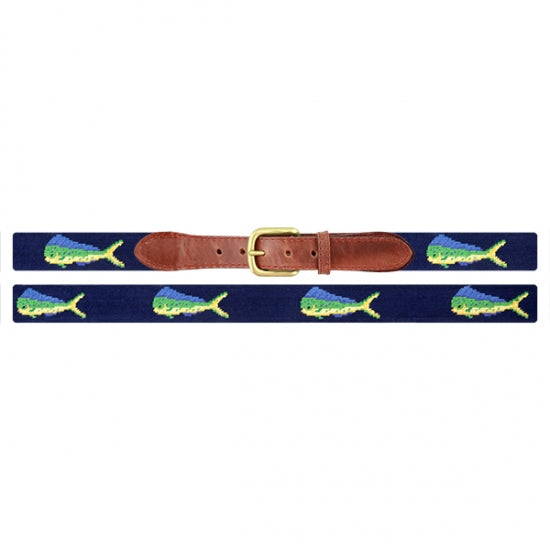 Smathers & Branson Boys' Yellow Lab Needlepoint Belt –