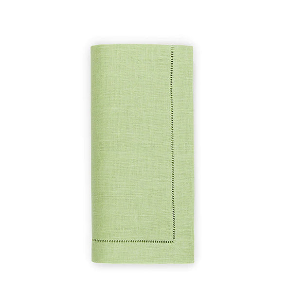 Cotton Hemstitch Napkin Kiwi Green, Set of 6