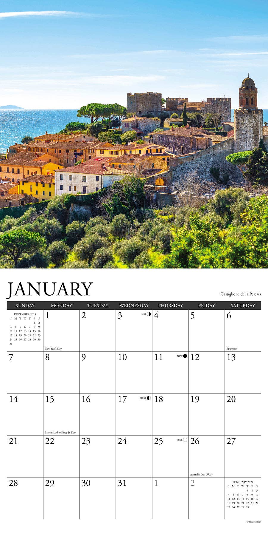 Tuscany 2024 Wall Calendar