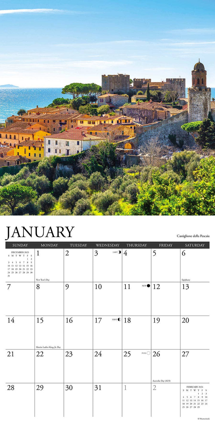 Tuscany 2024 Wall Calendar