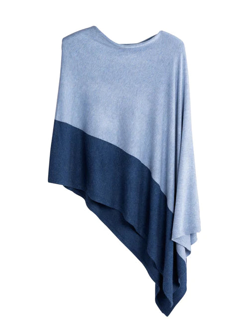 Madeline Travel Poncho - Sky