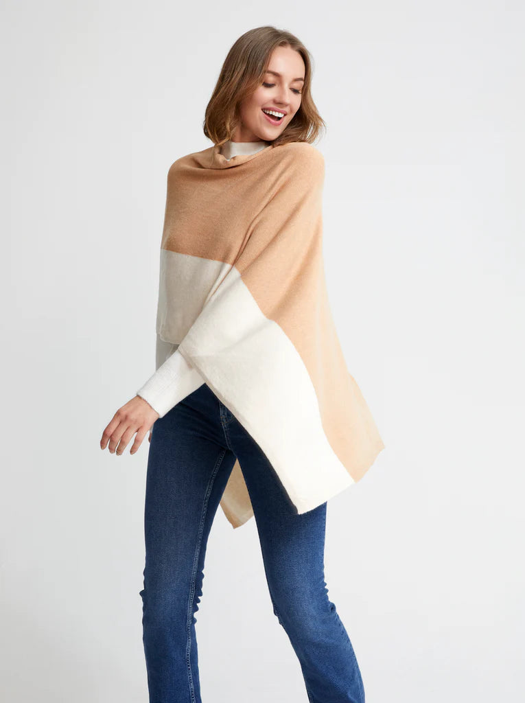 Madeline Travel Poncho - Sand