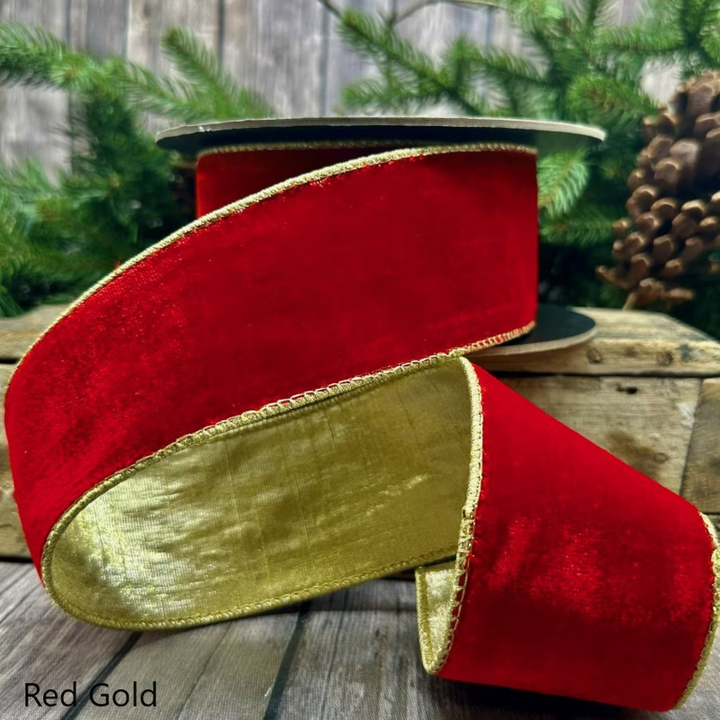 Red Velvet and Gold Ribbon