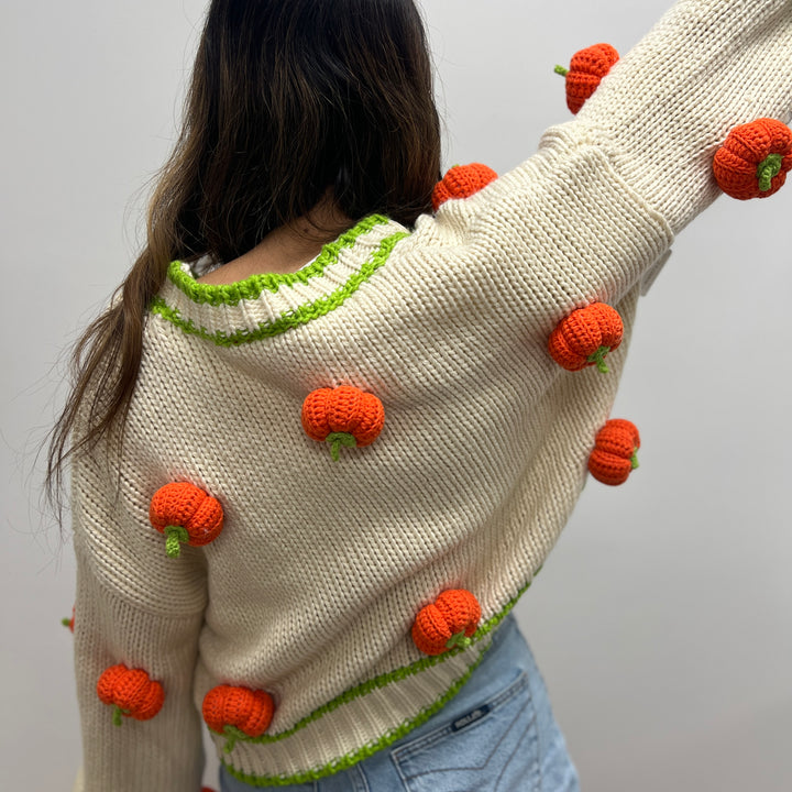 Queen of Sparkles - Pumpkin Cardigan