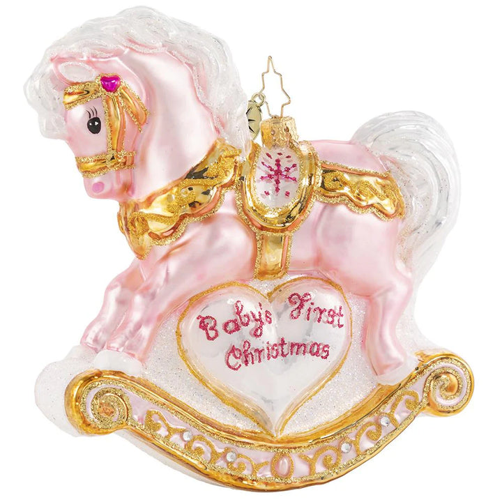 Christopher Radko - Baby's First Christmas Filly Ornament