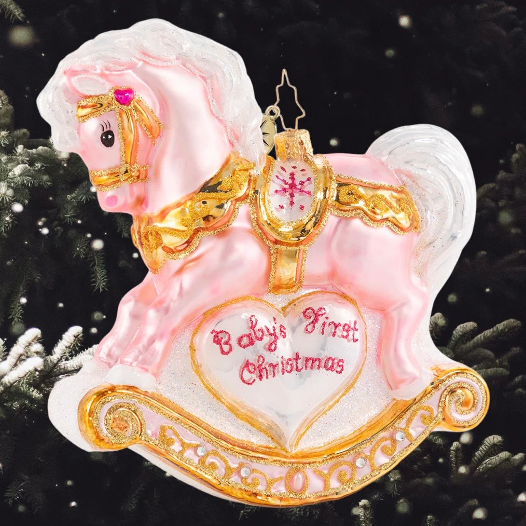 Christopher Radko - Baby's First Christmas Filly Ornament