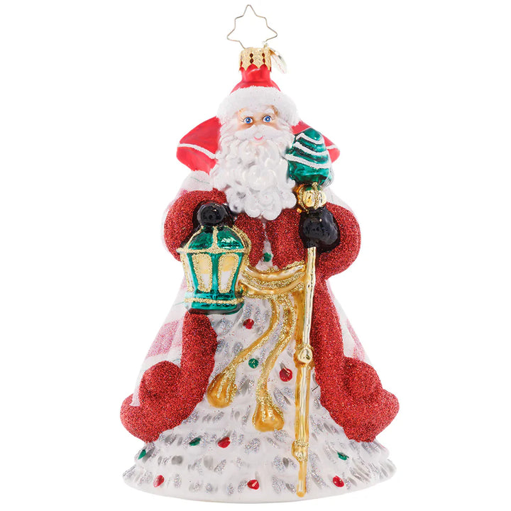 Christopher Radko - Peppermint Sparkle Nicholas Ornament