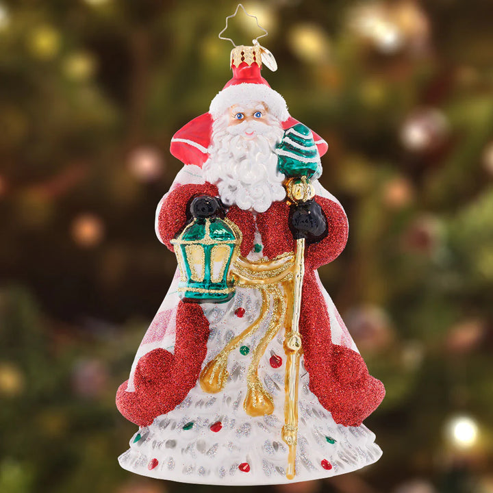 Christopher Radko - Peppermint Sparkle Nicholas Ornament