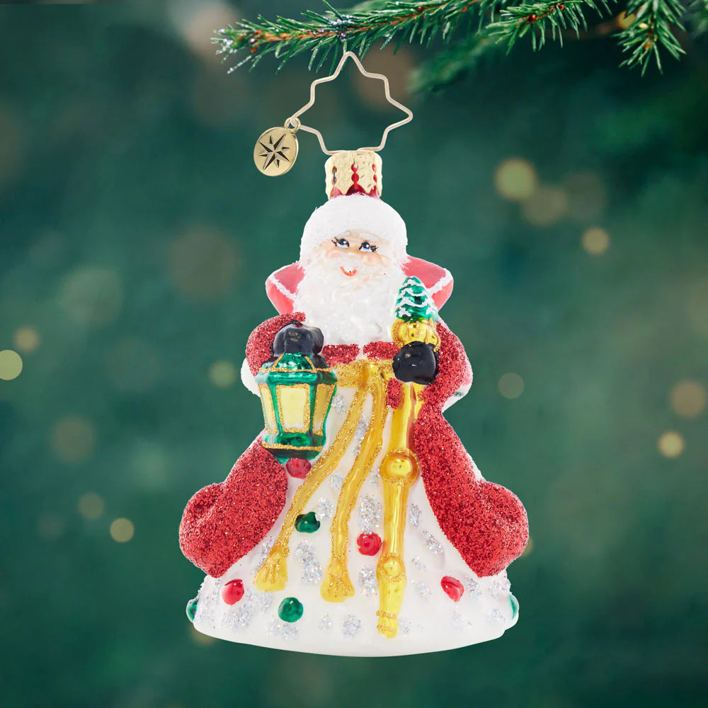 Christopher Radko - Peppermint Sparkle Nicholas Gem Ornament