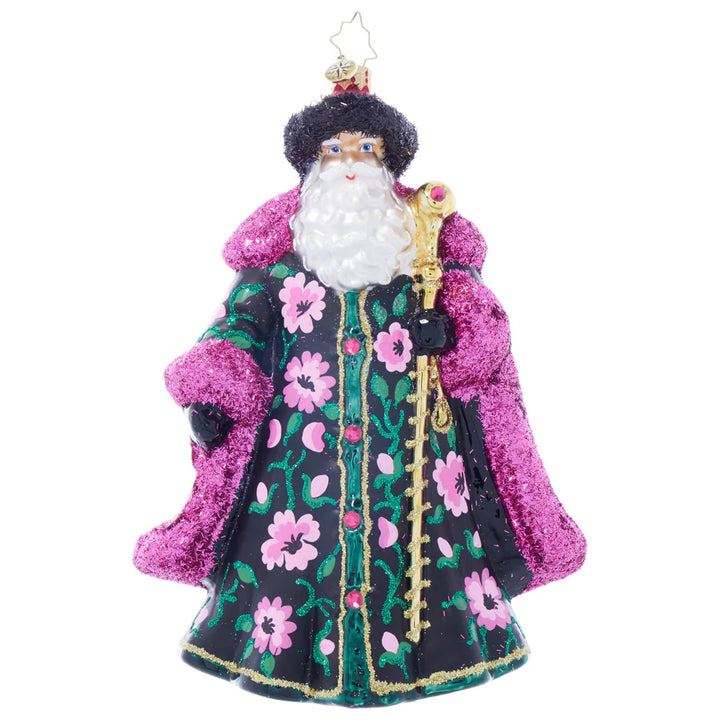 Christopher Radko - Midnight Blossom St. Nick Ornament