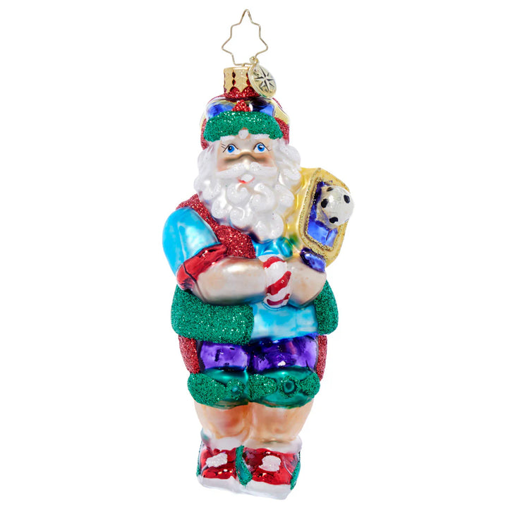 Christopher Radko - Pickleball Pro Santa Ornament