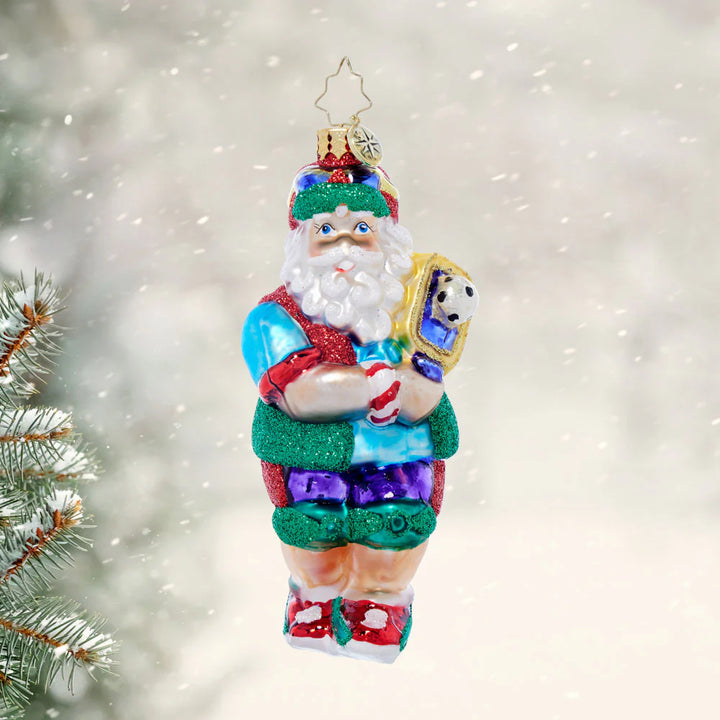 Christopher Radko - Pickleball Pro Santa Ornament