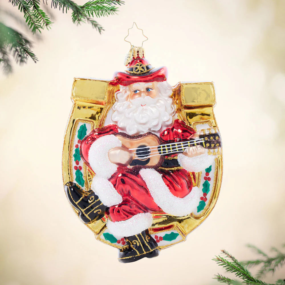 Christopher Radko - Santa's Lucky Tune Ornament