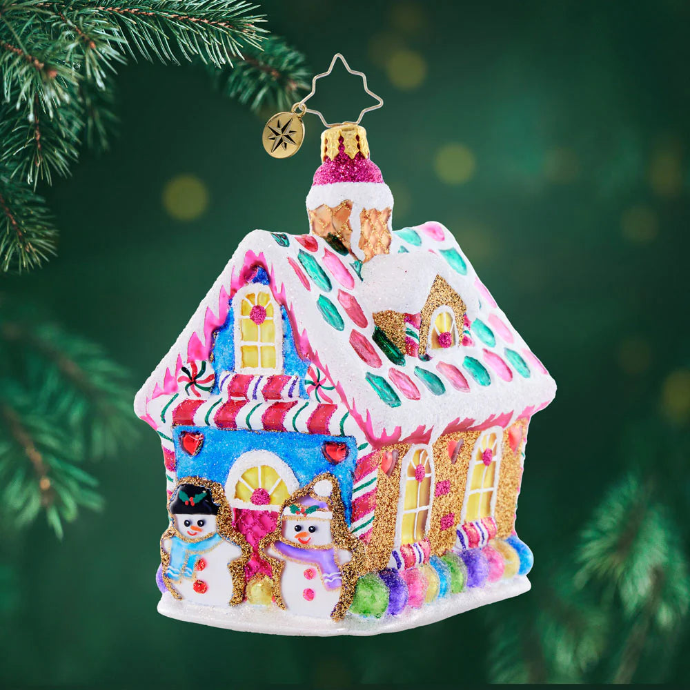 Christopher Radko - Candy Coated Cottage Ornament