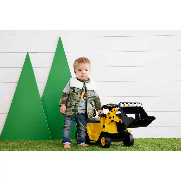 Boy's Camo Sherpa Vest