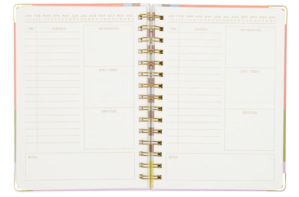 Undated 13-Month Daily Planner - Geo Checks