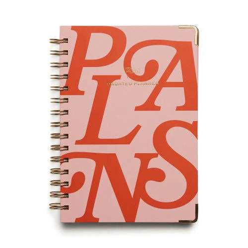 Undated 13-Month Daily Planner - Plans