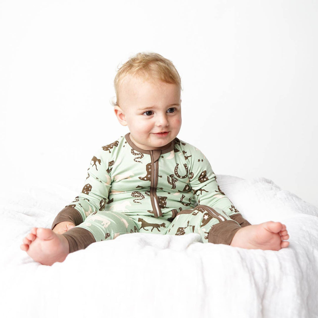 Emerson and Friends - Giddyup Western Bamboo Baby Pajamas