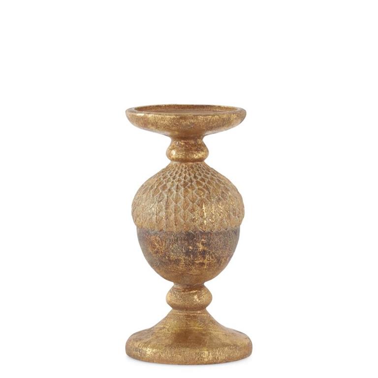 Bronze Acorn Candleholder