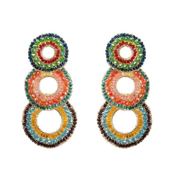 Lavish Gush Maxi Earrings - Capri by Sunset & Co.