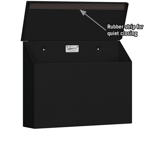 Traditional Horizontal Mailbox - Black