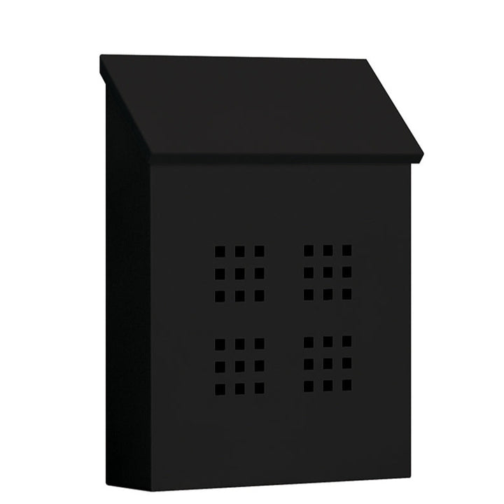 Decorative Traditional Vertical Mailbox - Black