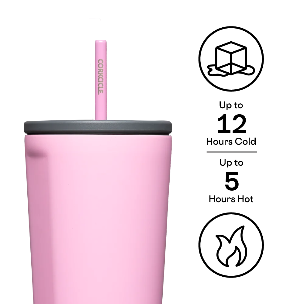 Corkcicle - Cold Cup Insulated Tumbler with Straw