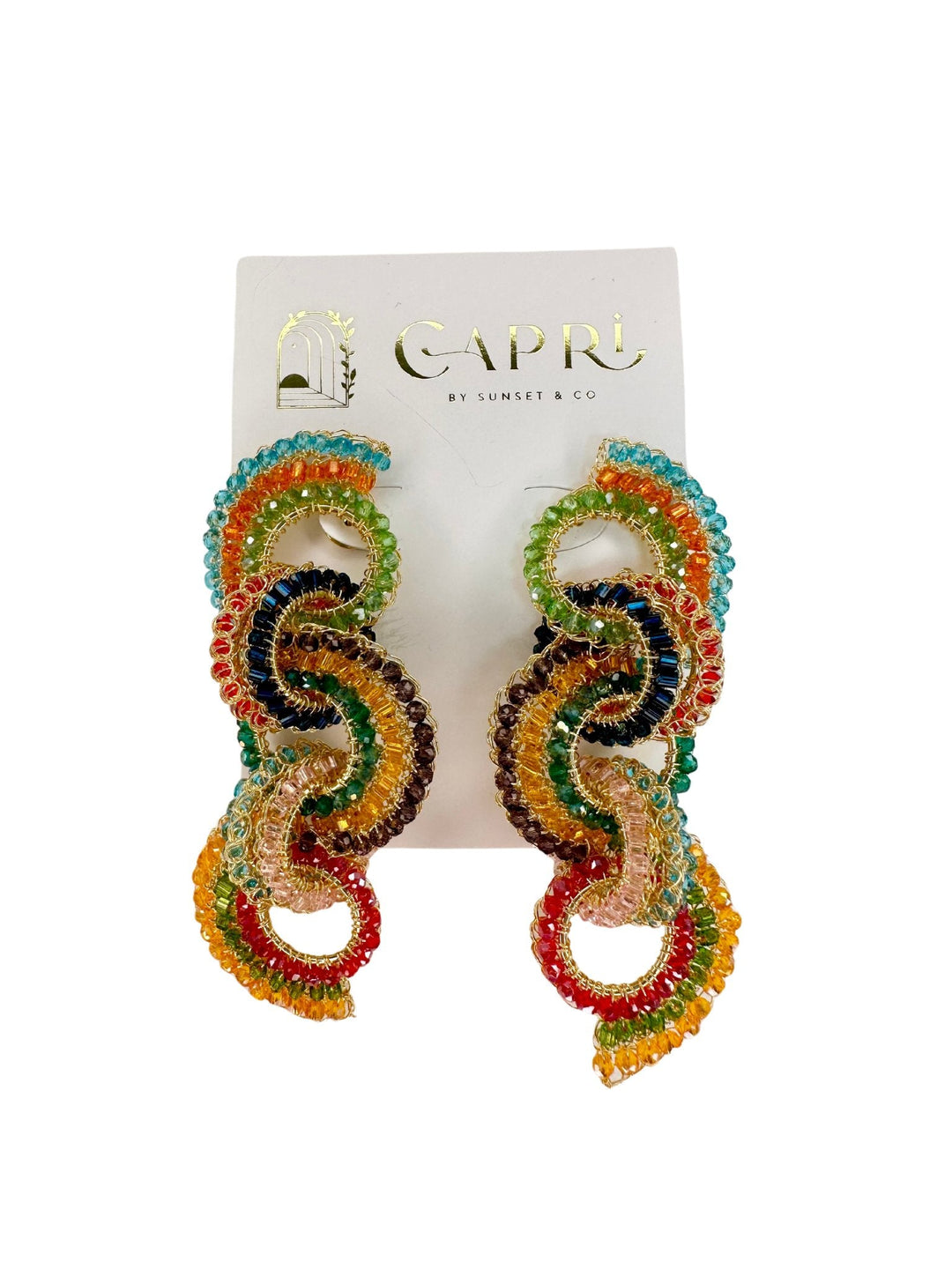 Lavish Elena Earrings - Capri by Sunset & Co.