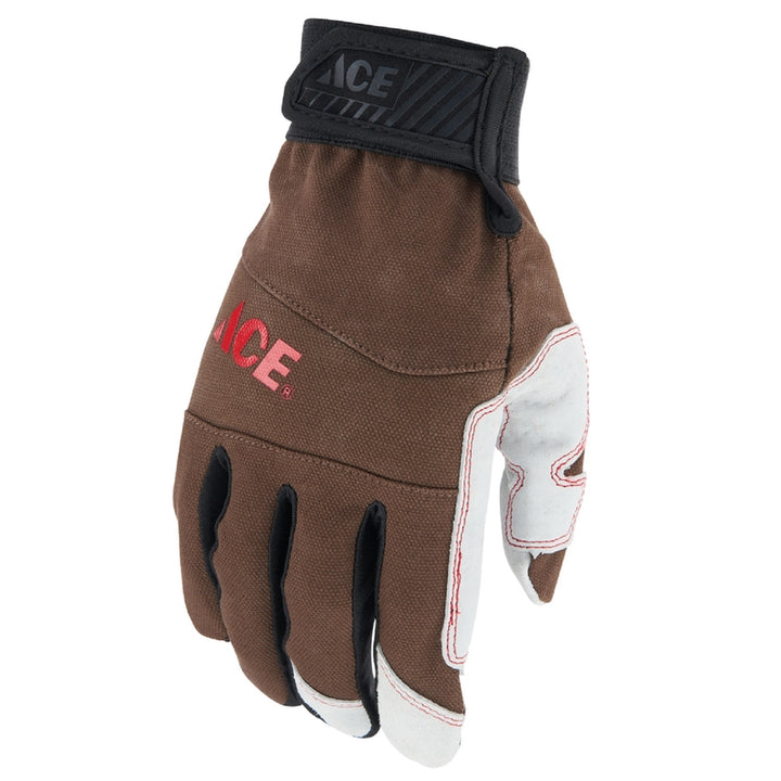 Ace Hardware - Duck Canvas Hybrid Leather Work Gloves - X-Large