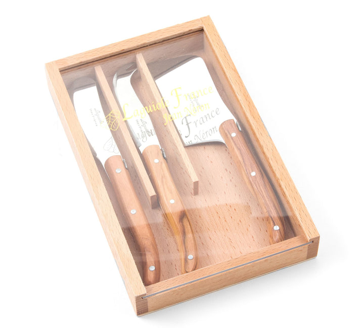 Laguiole Olivewood Cheese Knife Set