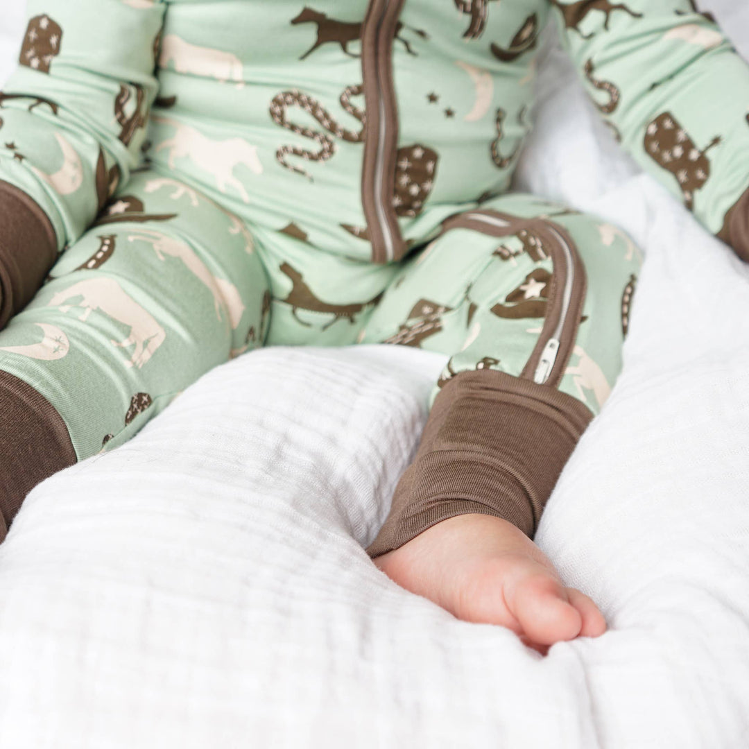 Emerson and Friends - Giddyup Western Bamboo Baby Pajamas