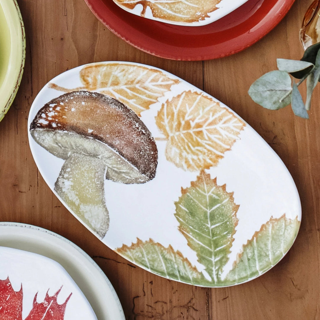 Vietri - Autunno Mushroom Serving Platter