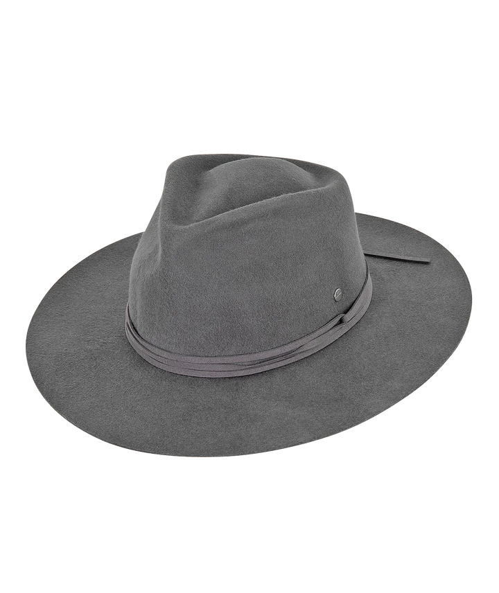 Kooringal - Alice Wide-Brim Felt Fedora - Charcoal