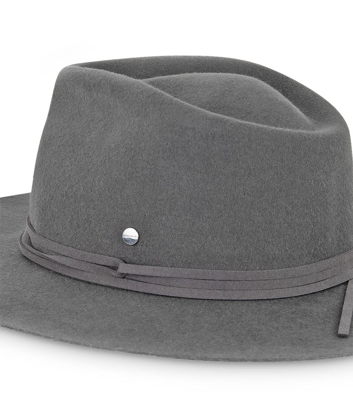 Kooringal - Alice Wide-Brim Felt Fedora - Charcoal