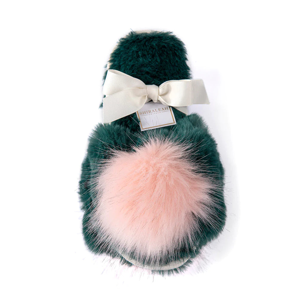 Amor Holiday Slippers - Green – Sunset & Co.