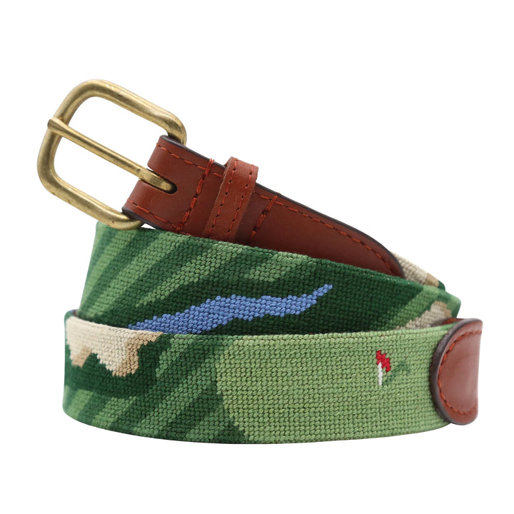 Smathers & Branson - Bird's Eye Golf Needlepoint Belt