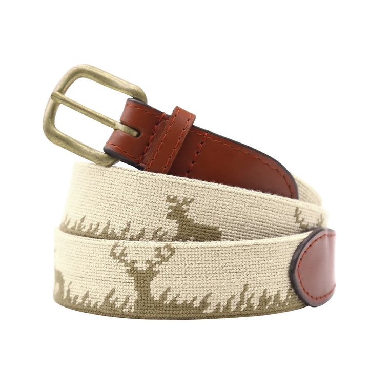 Smathers & Branson - Deer Hunting Needlepoint Belt