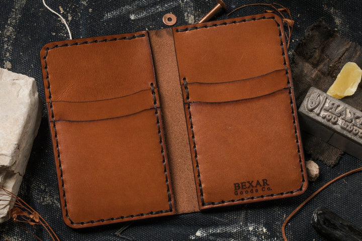 Bexar Goods - Vertical Card Wallet with Money Clip