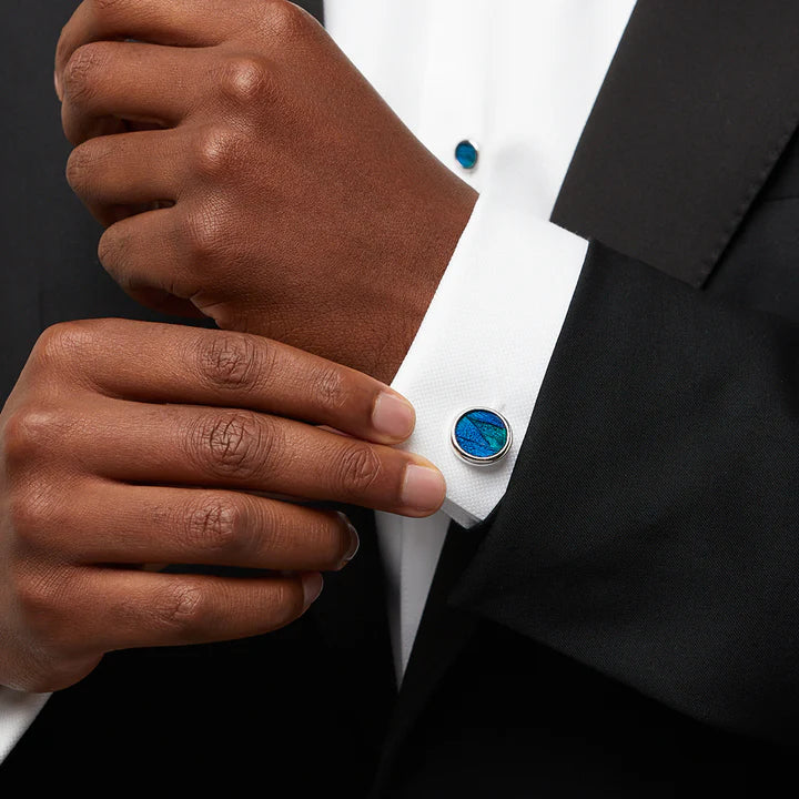 Brackish - Fripp Cufflinks - Rhodium Plated