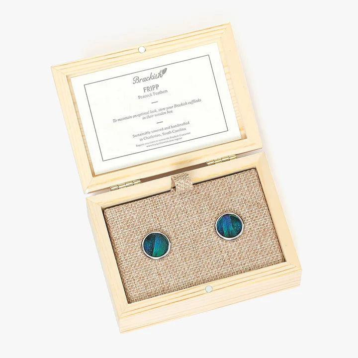 Brackish - Fripp Cufflinks - Rhodium Plated