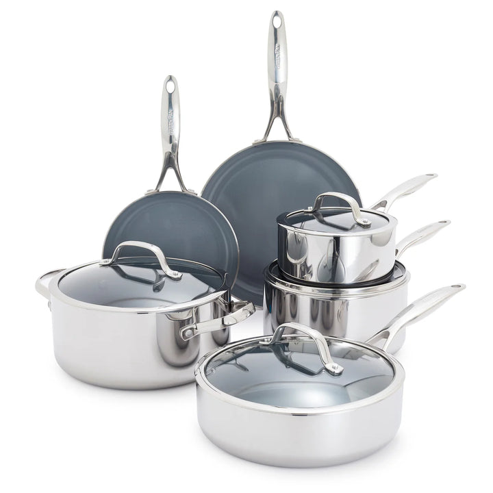 GreenPan - Valencia Pro Stainless Steel 10-Piece Set