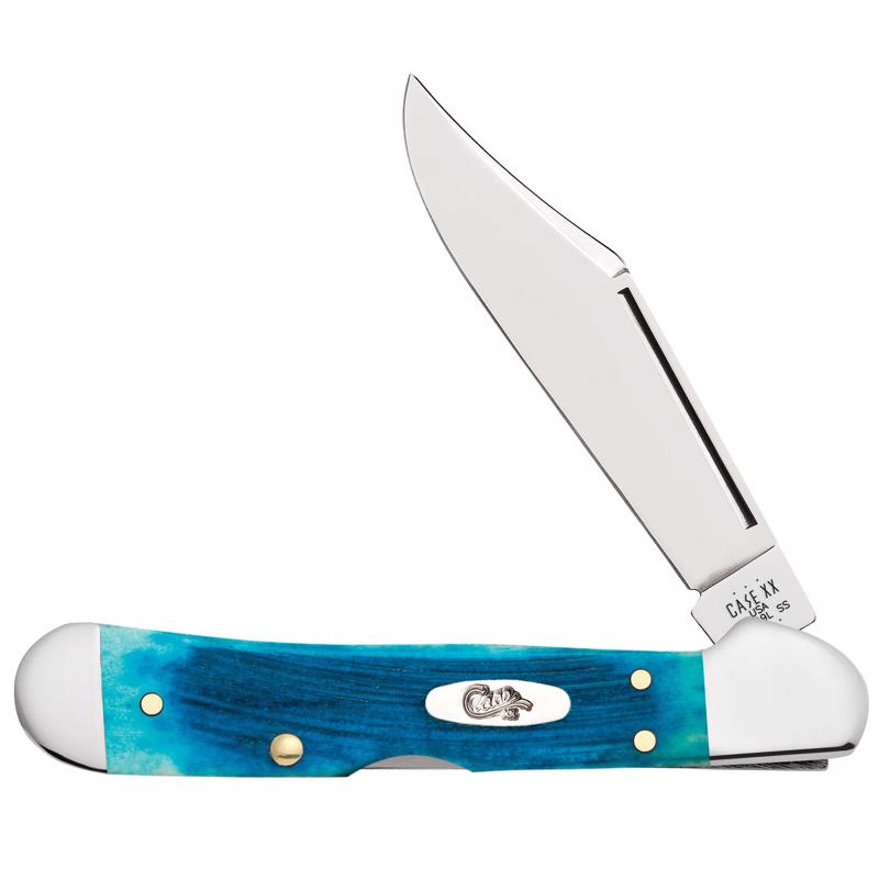 Case Mini CopperLock Pocket Knife - Caribbean Blue