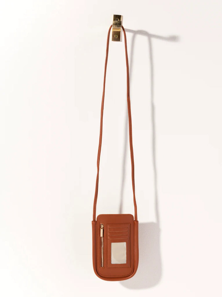 Charlotte Phone Cross-body - Saddle