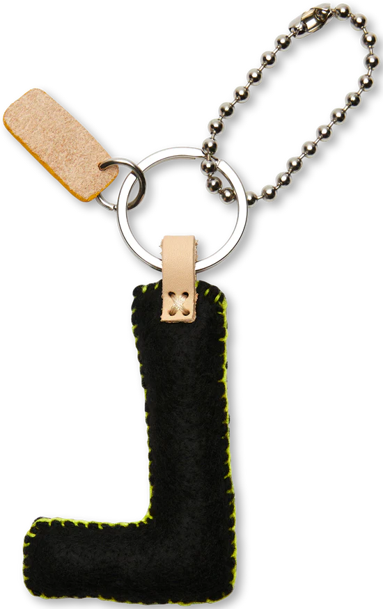 Consuela - Black Felt Alphabet Charm