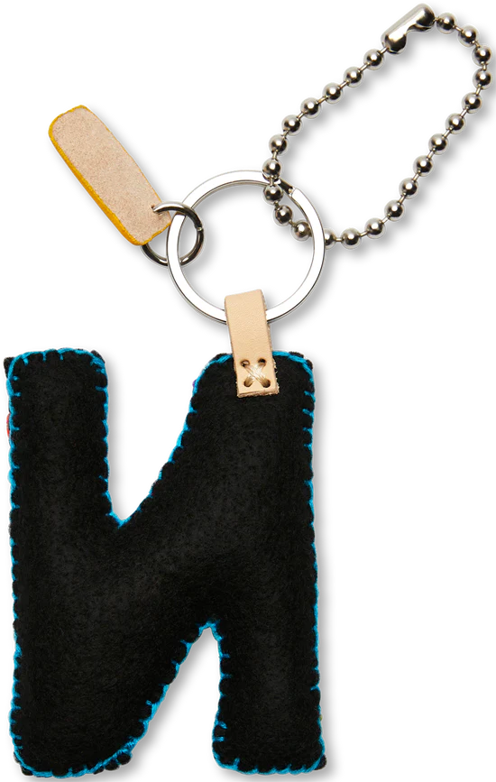 Consuela - Black Felt Alphabet Charm