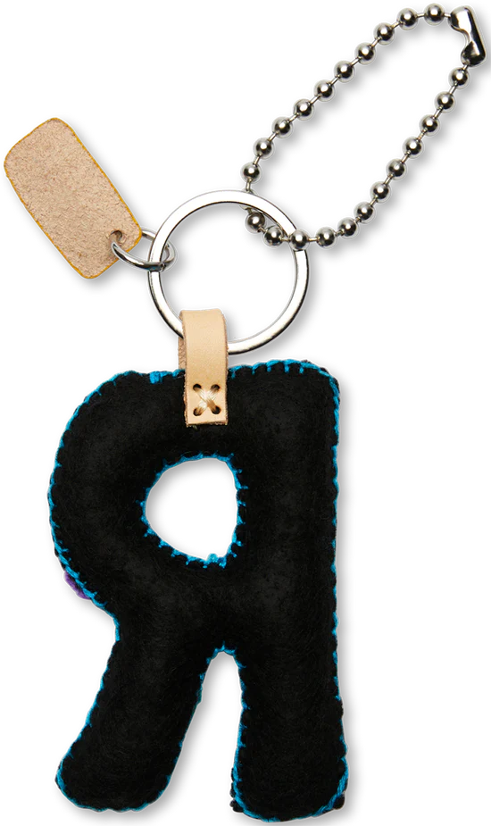 Consuela - Black Felt Alphabet Charm