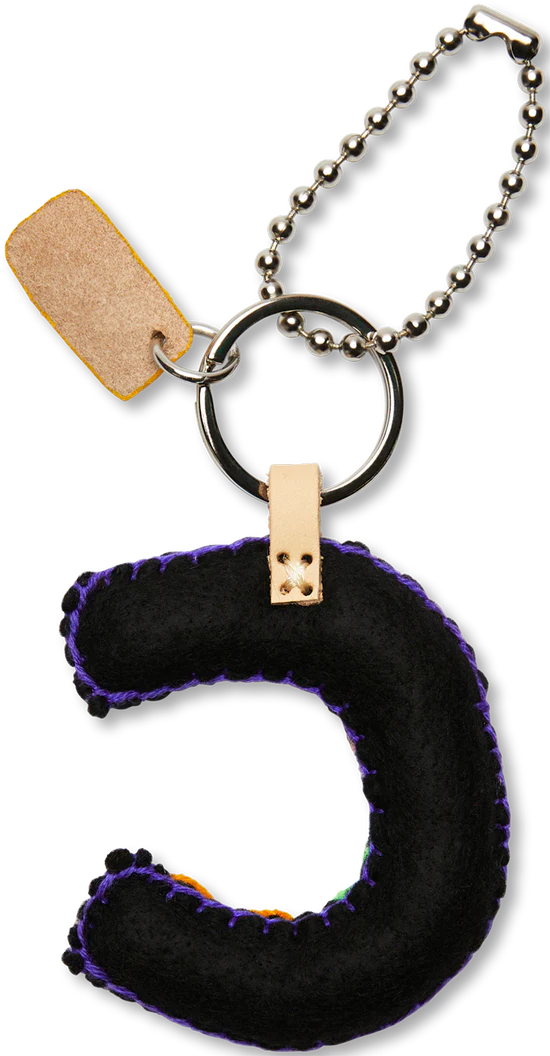 Consuela - Black Felt Alphabet Charm